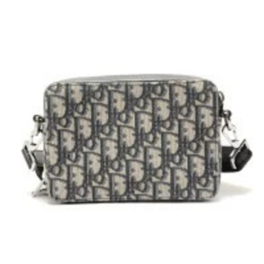 Christian Dior Oblique Kennysharf Shoulder Bag Beige Cream